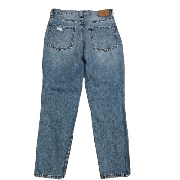 Women's Aeropostale‎ Mom Jean Size 6 Distressed Denim Blue Jeans - Picture 2 of 6
